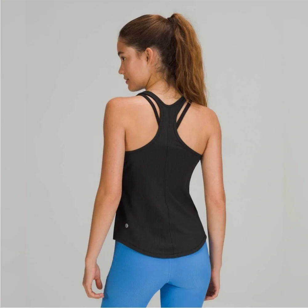 NWT Lululemon Base Pace Ribbed Tank Top Black
